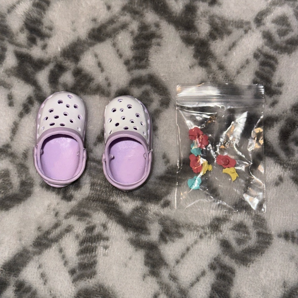 Labubu Shoes with Charms - purple